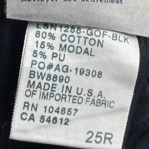 Adriano Goldschmied The Legging Super Skinny Black Silver Painted Pants Size 25R - Picture 9 of 9